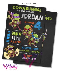 Ninja Turtles Invitation