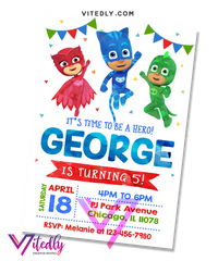 PJ Mask Invitation