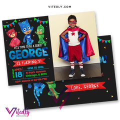 PJ Mask Invitation