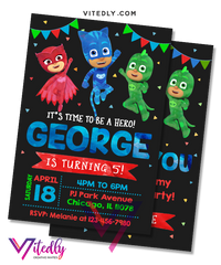 PJ Mask Invitation