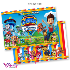 Paw Patrol Birthday Invitations