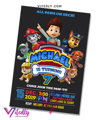 Paw Patrol Invitation