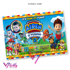 Paw Patrol Birthday Invitations