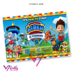 Paw Patrol Invitations