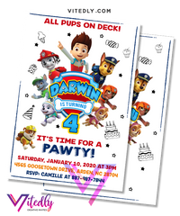 Paw Patrol Invite