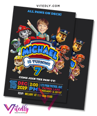 Paw Patrol Invitation
