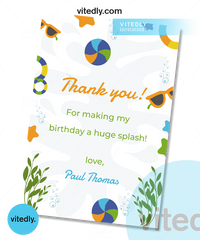 Pool Party Invitation, Swimming Pool Birthday Party, Pool Party Invites, Summer Party Invites