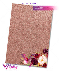 Burgundy Floral Quinceañera back design