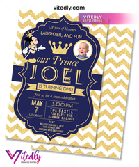 Mickey Mouse Royal Invitation, Mickey Mouse Birthday Invitation