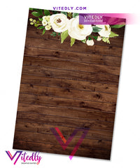 Rustic Wood First Communion back design