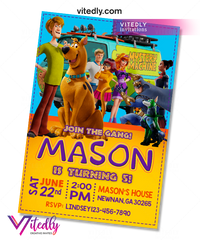 Scooby Doo Birthday Invitation