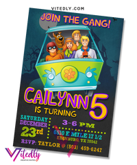 Scooby Doo Birthday Invitation