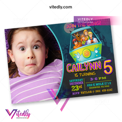 Scooby Doo Birthday Invitation with Photo