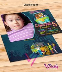 Scooby Doo Invitation with Photo