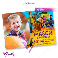 Scooby Doo Invitation with Photo