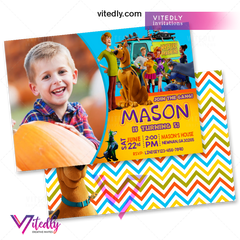 Scooby Doo Invitation with Photo