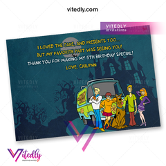 Scooby Doo thank you card