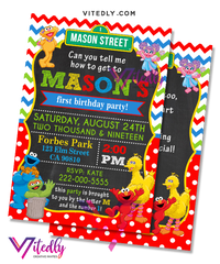 Sesame Street Invitation