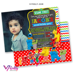 Sesame Street Invitations