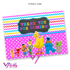 Sesame Street Thank you card