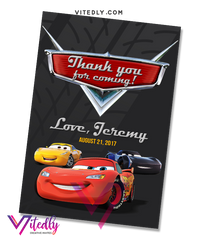Disney Cars Birthday Invitation, Disney Cars Invitation