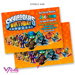 Skylanders Birthday Invitation