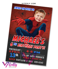 Spiderman Birthday Invitation