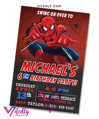 Spiderman Invitation