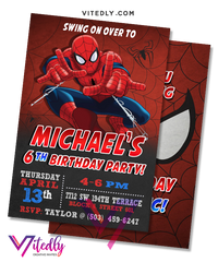 Spiderman Birthday Invitation