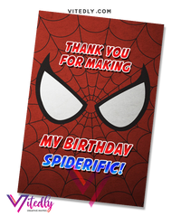 Spiderman Thank you card