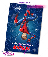 Spiderman thank you card