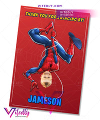 Spiderman thank you card