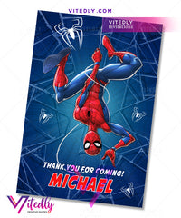 Spiderman thank you card