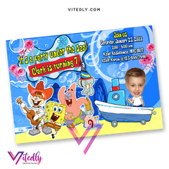 SpongeBob squarepants Birthday Invitation