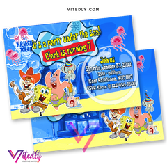 SpongeBob Invitations