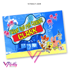 SpongeBob Thank you card