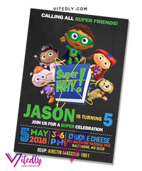 Super Why Invitation