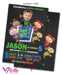 Super Why Invitation