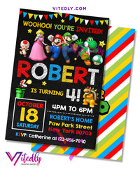 Super Mario Invitation