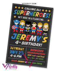 Superhero Invitation