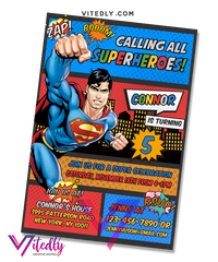 Superman Birthday Invitation