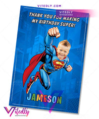 Superman thank you card
