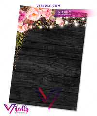 Sweet 16 back design rustic