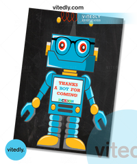 Robot Thank You Card