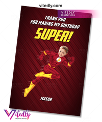 The Flash Thank you card