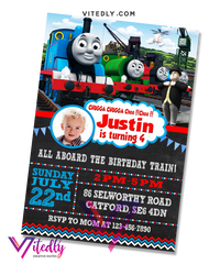 Thomas the Train Birthday Invitation