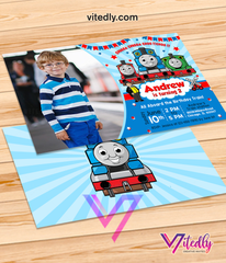 Thomas the Train Invitation with Photo