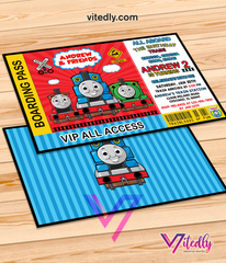 Thomas the Train Invitation, Thomas the Train Birthday Invitation