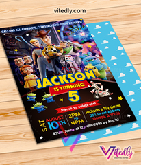 Toy Story 4 Invitation, Toy Story Birthday Invitation