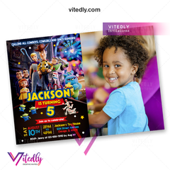Toy Story 4 Birthday Invitation with Photo